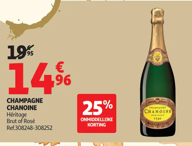 Promotie: Chanoine Champagne Héritage Brut of Rosé