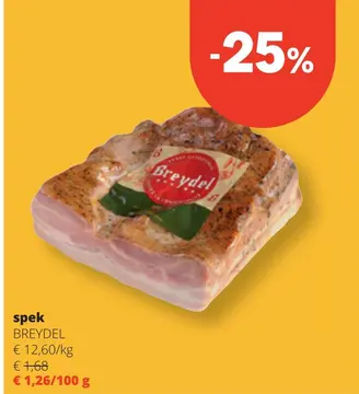 Aanbieding: spek