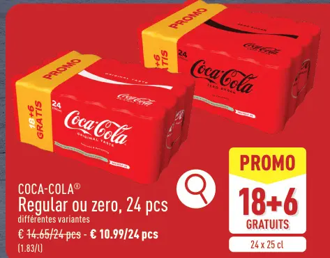 Offre: Coca-Cola Regular ou zero