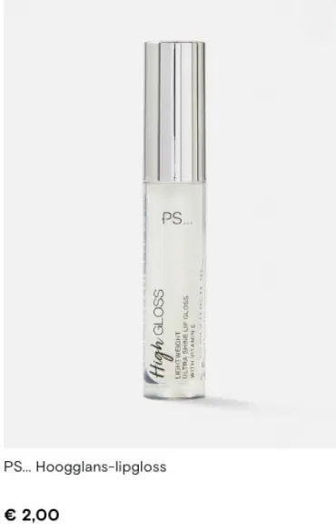 Promotie: Hoogglans-lipgloss