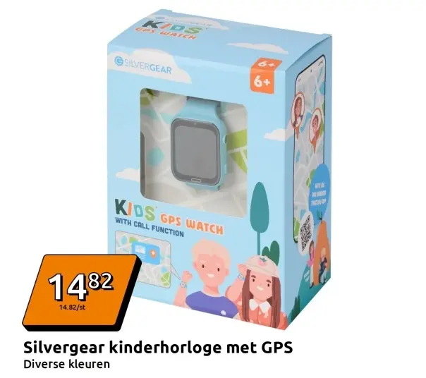 Aanbieding: Silvergear kinderhorloge met GPS