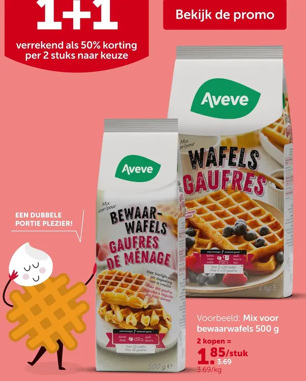 Promotie: Mix voor bewaarwafels