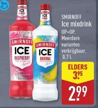 Aanbieding: Smirnoff Ice mixdrink