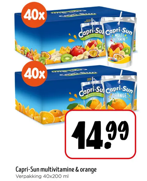 Promotie: Capri-Sun multivitamine & orange