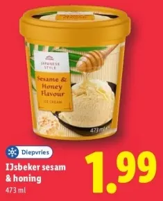 Aanbieding: IJsbeker sesam & honing