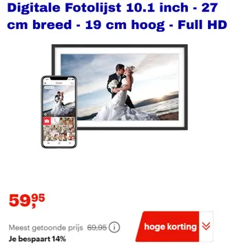 Aanbieding: Digitale Fotolijst