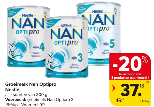 Promotie: Groeimelk Nan Optipro