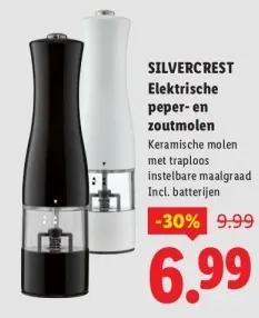 Aanbieding: Elektrische peper- en zoutmolen