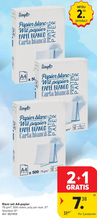 Offre: Riem wit A4-papier