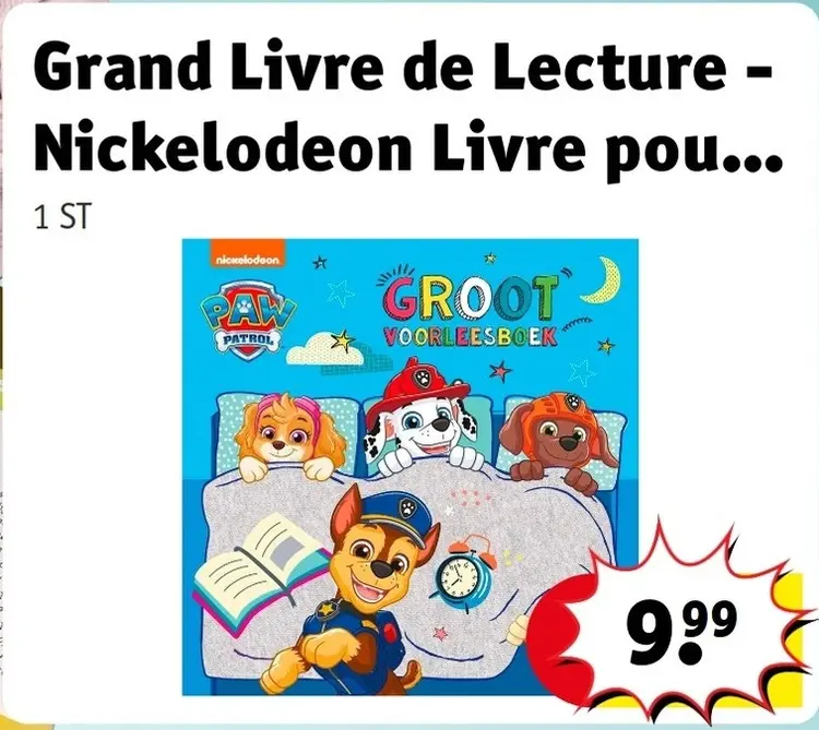 Offre: Grand Livre de Lecture - Nickelodeon Livre pou...