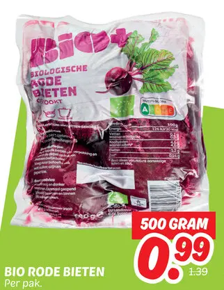 Aanbieding: Bio rode bieten