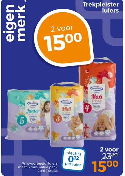 Aanbieding: Trekpleister luiers