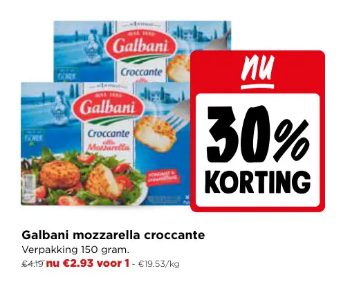 Promotie: Mozzarella croccante