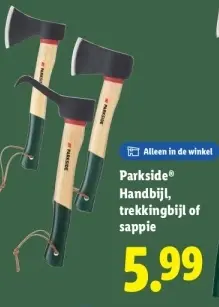 Aanbieding: Handbijl, trekkingbijl of sappie