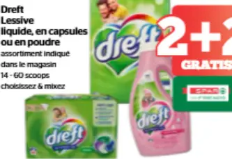 Offre: Lessive liquide, en capsules ou en poudre
