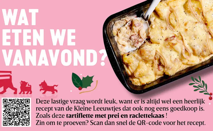 Promotie: Tartiflette met prei en raclettekaas