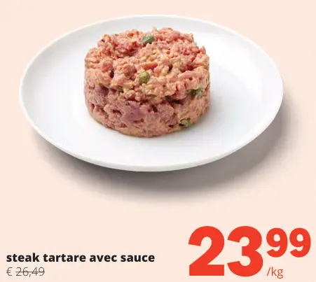 Offre: Steak tartare avec sauce