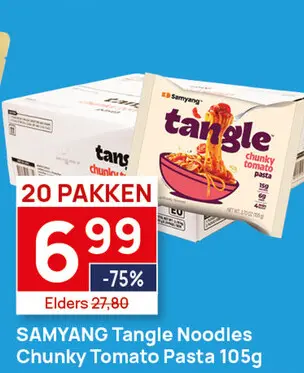 Aanbieding: Tangle Noodles Chunky Tomato Pasta