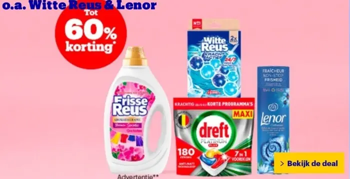 Aanbieding: Witte Reus & Lenor