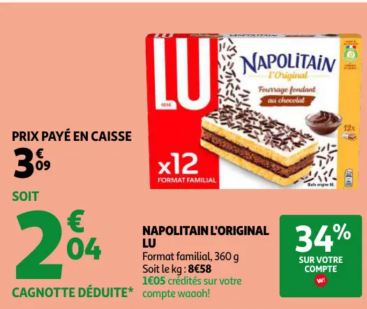 Offre: Napolitain l'original