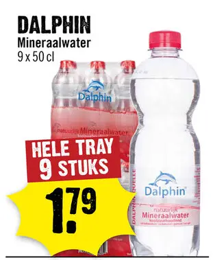 Aanbieding: DALPHIN Mineraalwater 9 x 50 cl