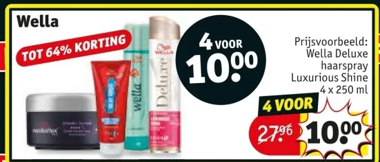 Aanbieding: Wella Deluxe haarspray Luxurious Shine