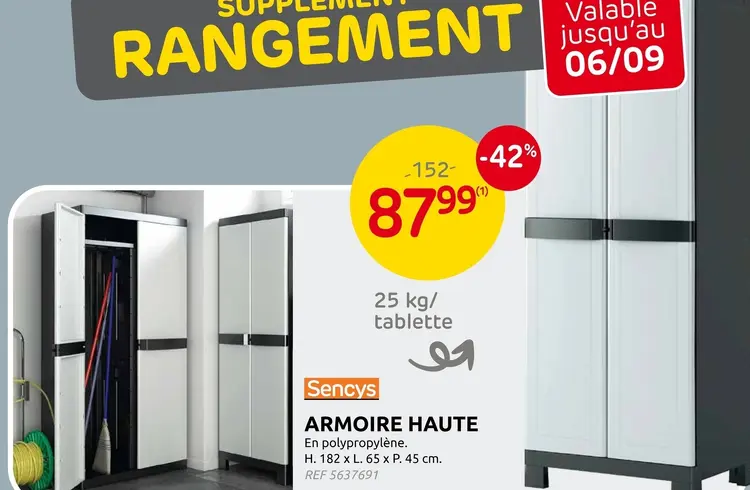 Offre: Armoire haute