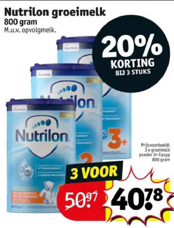 Aanbieding: Nutrilon groeimelk