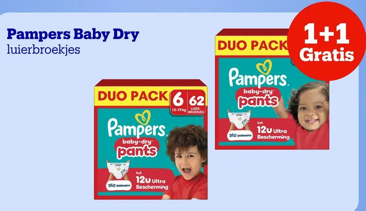 Promotie: Baby Dry luierbroekjes