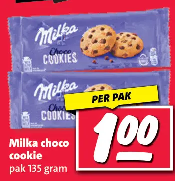 Aanbieding: Milka choco cookie