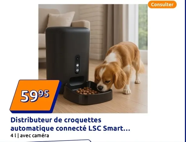 Offre: Distributeur de croquettes automatique connec