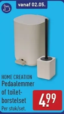 Aanbieding: Pedaalemmer of toiletborstelset