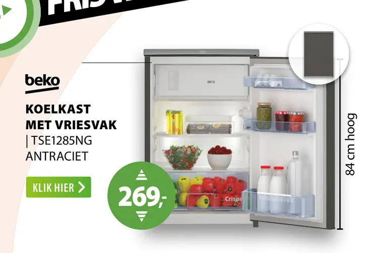 Aanbieding: Koelkast met vriesvak