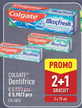 Offre: COLGATE® Dentifrice