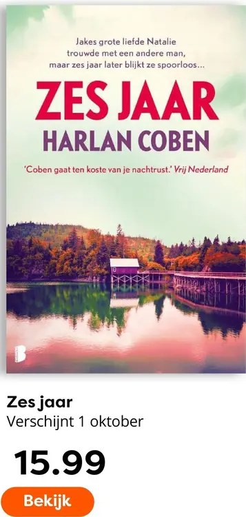 Aanbieding: Harlan Coben Zes jaar