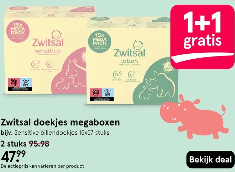 Aanbieding: Sensitive billendoekjes