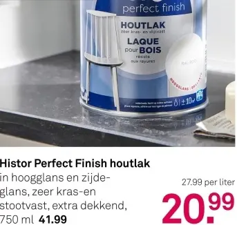 Aanbieding: Histor Perfect Finish houtlak