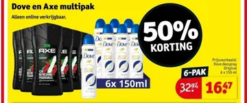 Aanbieding: Dove en Axe multipak