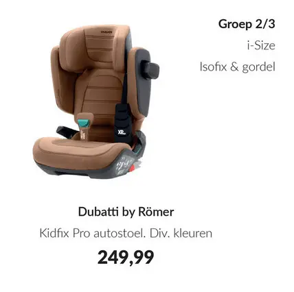 Aanbieding: Kidfix Pro autostoel