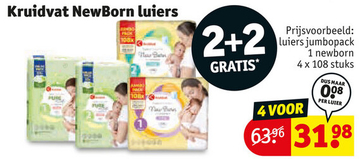 Aanbieding: Kruidvat NewBorn luiers jumbo pack