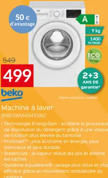 Offre: Machine à laver