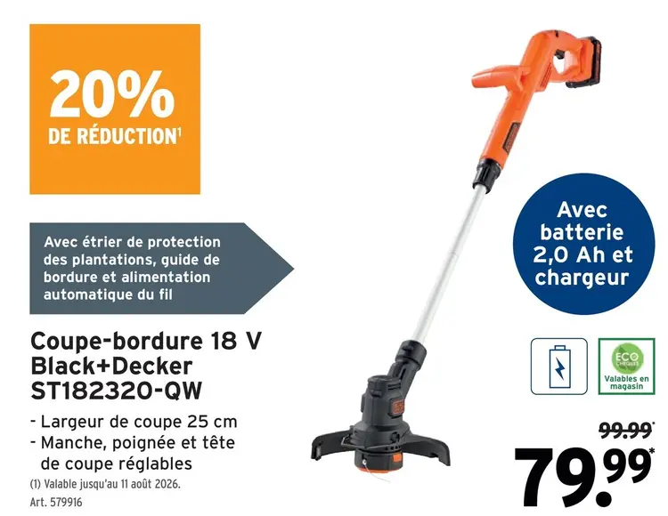 Offre: Coupe-bordure 18 V