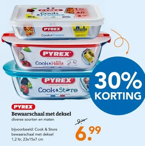 Aanbieding: Bewaarschaal met deksel