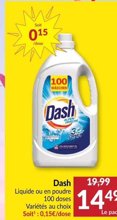 Offre: Liquide ou en poudre