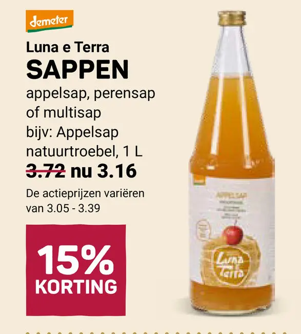 Aanbieding: Sappen