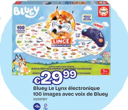 Offre: Le Lynx électronique 100 images avec voix de Bluey