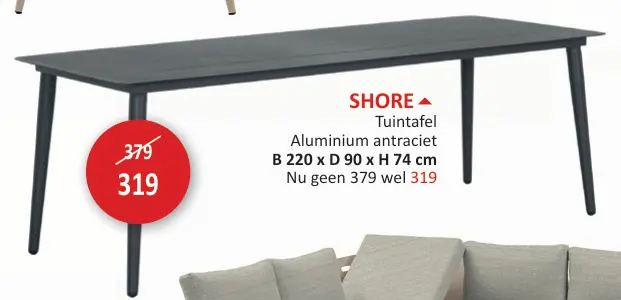 Promotie: Shore Tuintafel