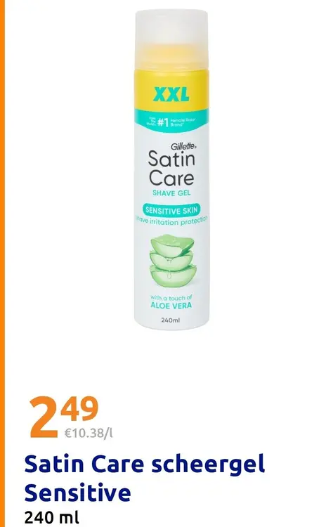 Promotie: Satin Care scheergel Sensitive