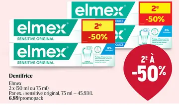 Offre: Dentifrice