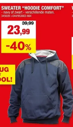 Promotie: Sweater "hoodie comfort"